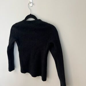 L.L. Bean Black Cashmere Women's Crewneck Sweater